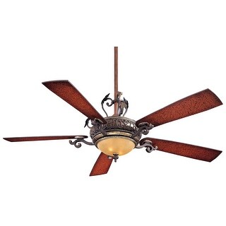 Minka Aire Napoli Sterling Walnut 5 Blade 86 Inch LED Ceiling Fan
