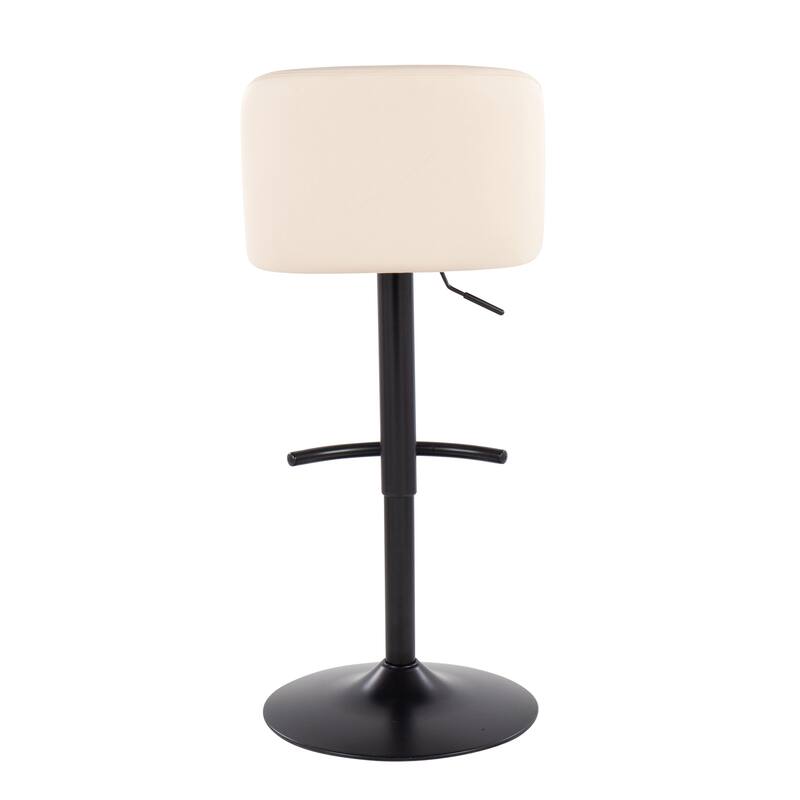 Strick & Bolton Oscar Adjustable Bar Stool with Rounded T Footrest (Set of 2)