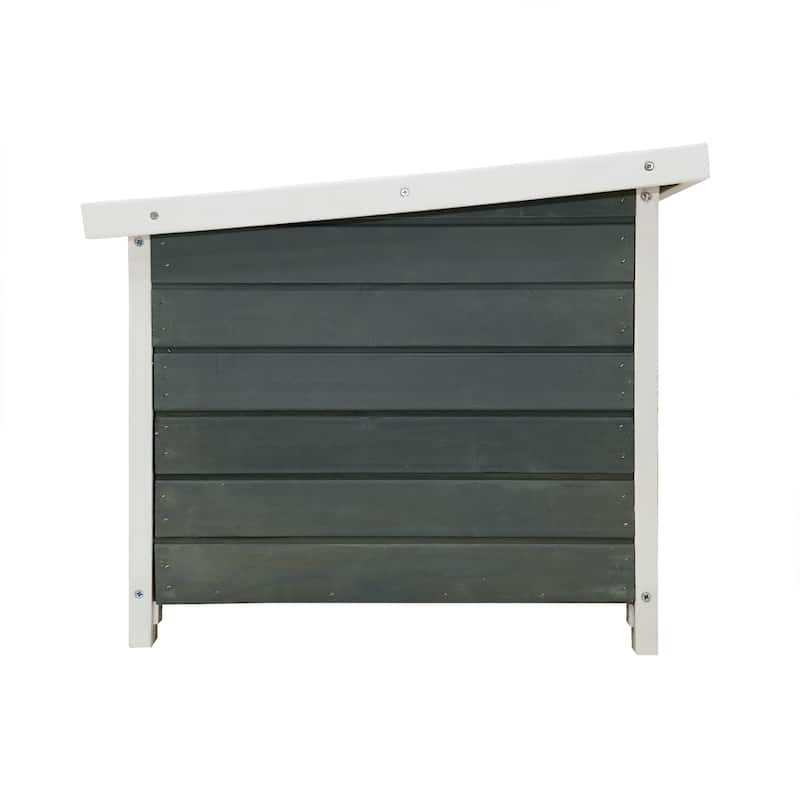 Weatherproof wooden outdoor rabbit hutch Lockable Door Openable Top Indoor for Small Animals