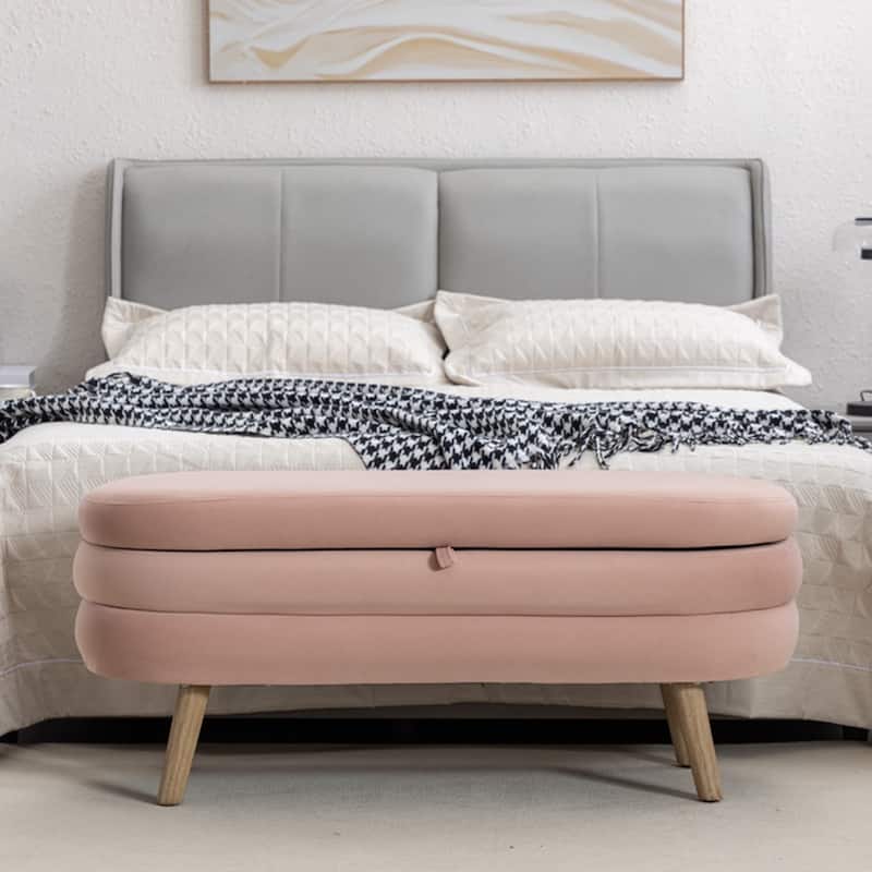 Storage Bench Bedroom Bench With Wood Legs