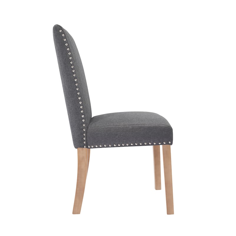 Porthos Home Aiden Fabric Dining Chairs with Rubberwood Legs, Set of 2