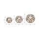 preview thumbnail 14 of 26, Sagebrook Home Gold Accented Abstract Modern Coastal Decorative Orbs Set of 3