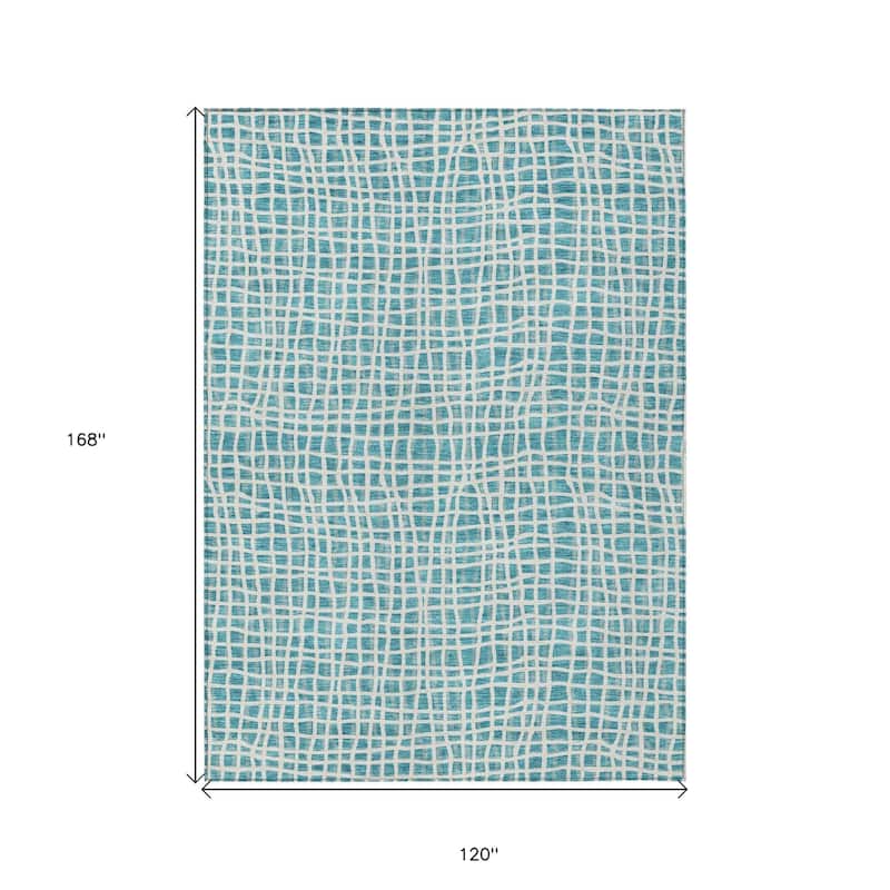 HomeRoots Striped Transitional Rectangle Outdoor Rug