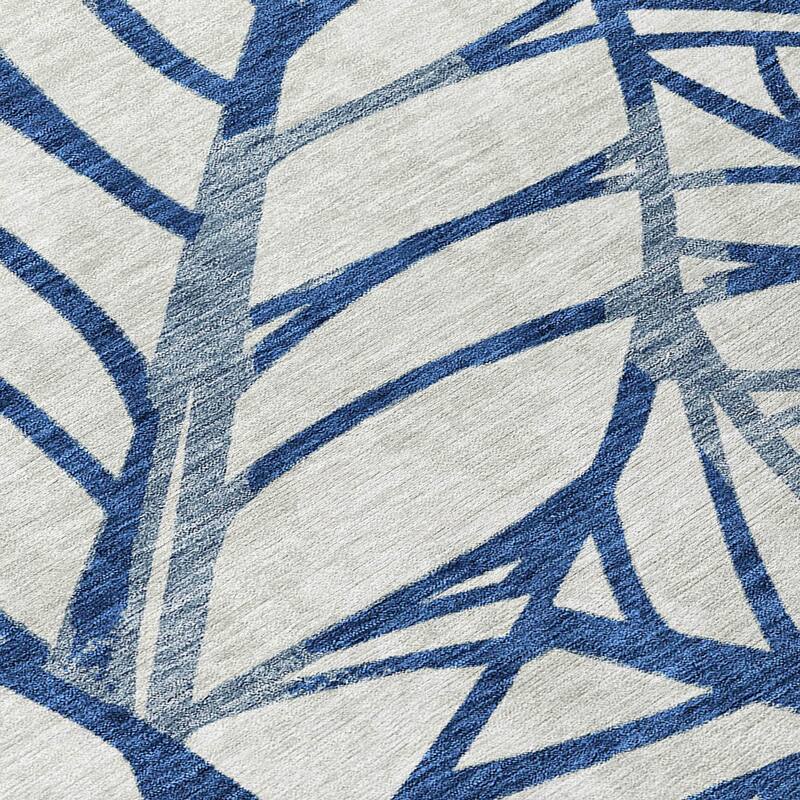Machine Washable Indoor/ Outdoor Chantille Modern Palms Rug