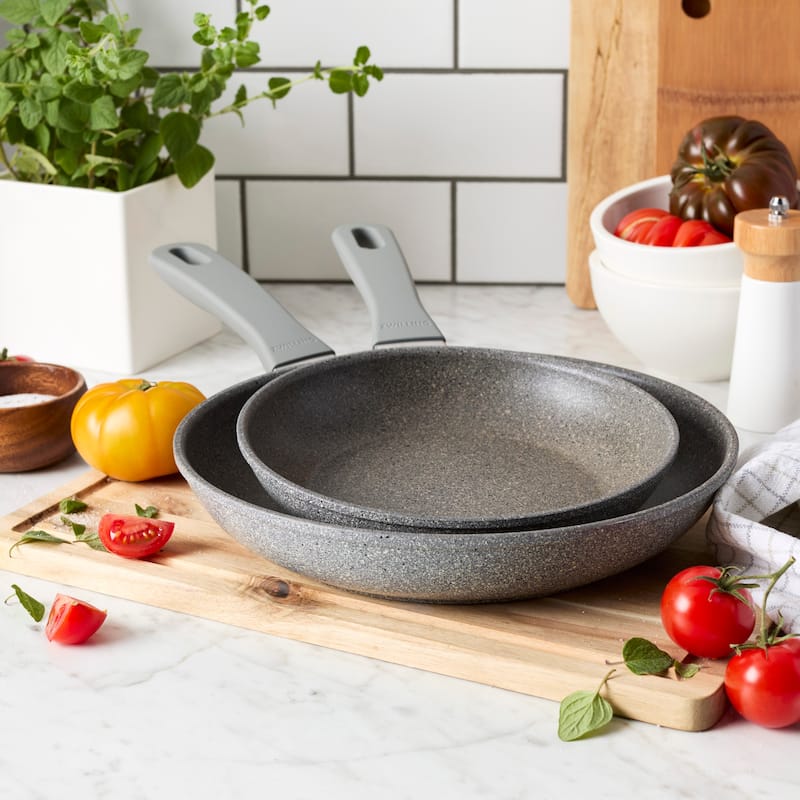 ZWILLING Parma Plus 2-pc Aluminum Nonstick Fry Pan Set - Grey