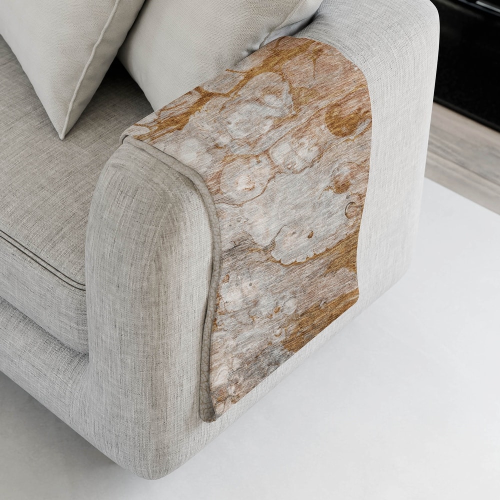 Premium Machine Washable Abstract Modern Sherpa Throw Blanket