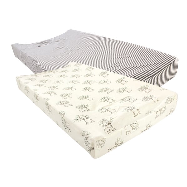 slide 1 of 1, Touched by Nature Baby Organic Cotton Changing Pad Cover, Birch Trees, One Size - Birch Trees