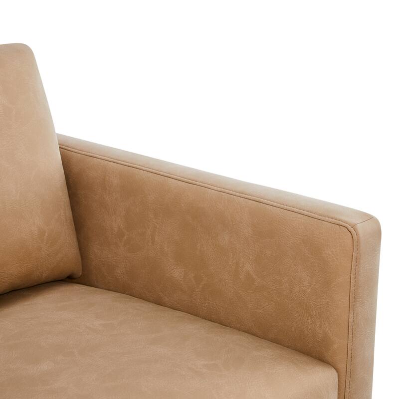 Tovara Vegan Leather Arm Chair by Greyson Living