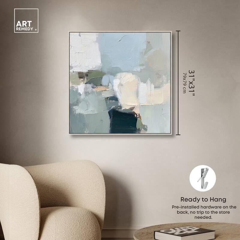 Seafoam and Sand I Canvas by Art Remedy