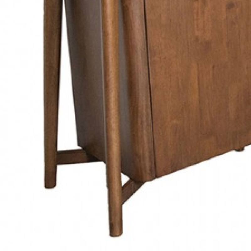 Viki Sideboard Buffet Console, Drawers and 4 Doors, Brown Wood 83 Inch