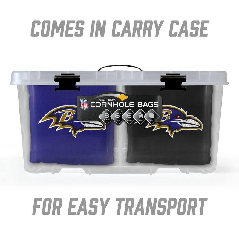 Baltimore Ravens NFL Dual Sided Pro Stop & Slide Cornhole Bags