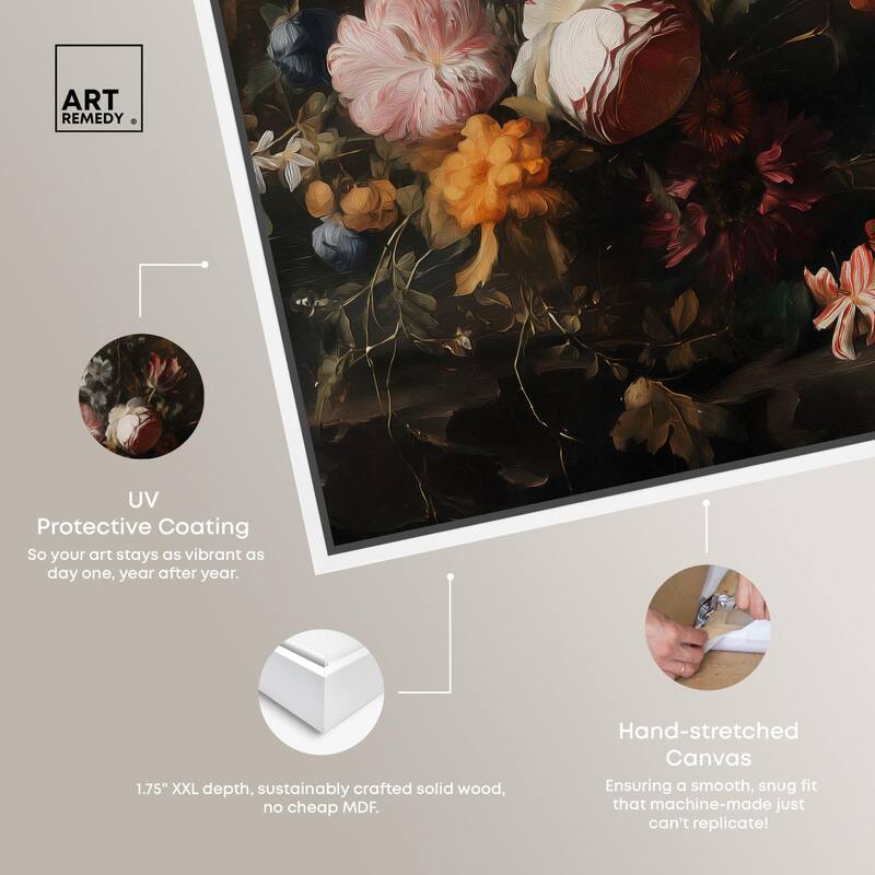 Shadowed Petal Secrets I Canvas by Art Remedy