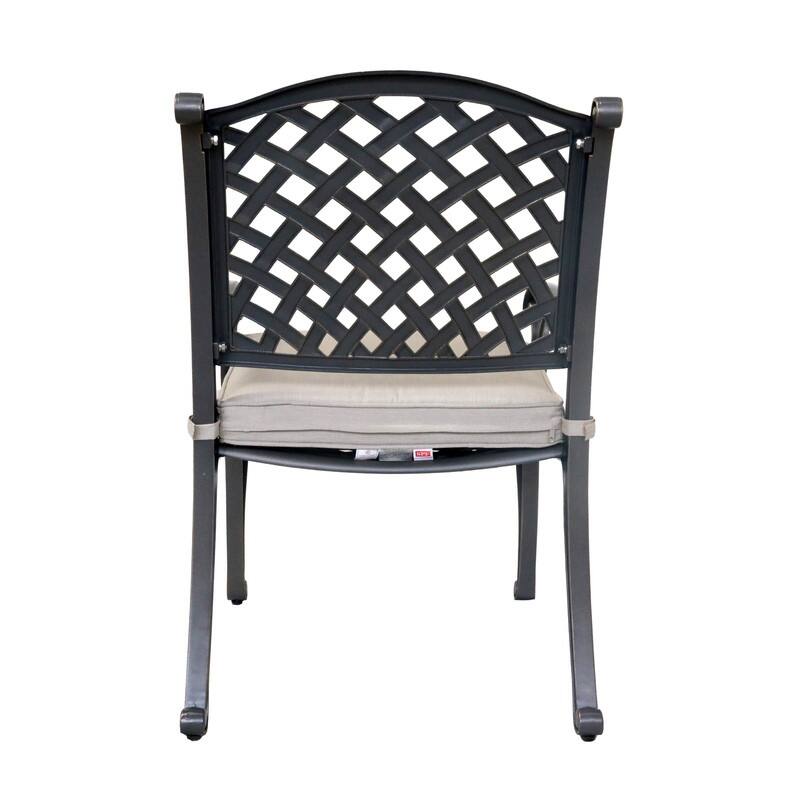 Ventura Cast Aluminum Dining Arm Chair with Cushion