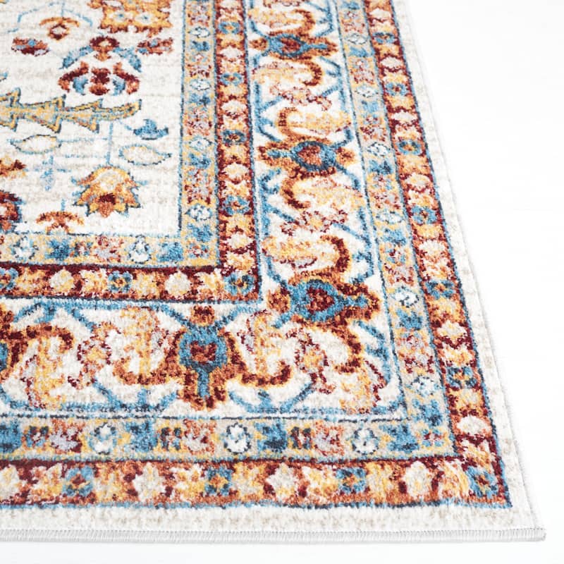 SAFAVIEH Bayside Machine Washable Dameliya Oriental Rug