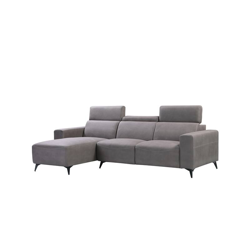 Pasargad Home Modern Bari Sectional Sofa with Push Back Functional