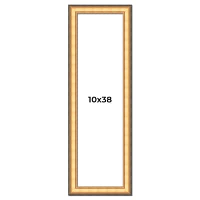 10x38 Frame Gold Plein Aire Solid Wood Picture Frame Width 2 Inches |