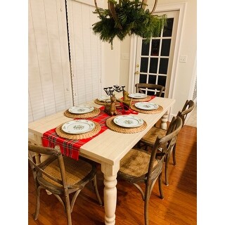 Grain Wood Furniture Valerie 63-inch Solid Wood Dining Table