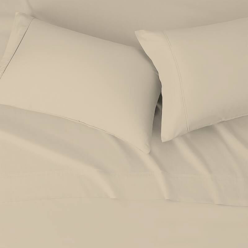 Color Sense 100% Cotton 300TC Ultra-Soft & Silky Wrinkle-Resistant Sheet Set