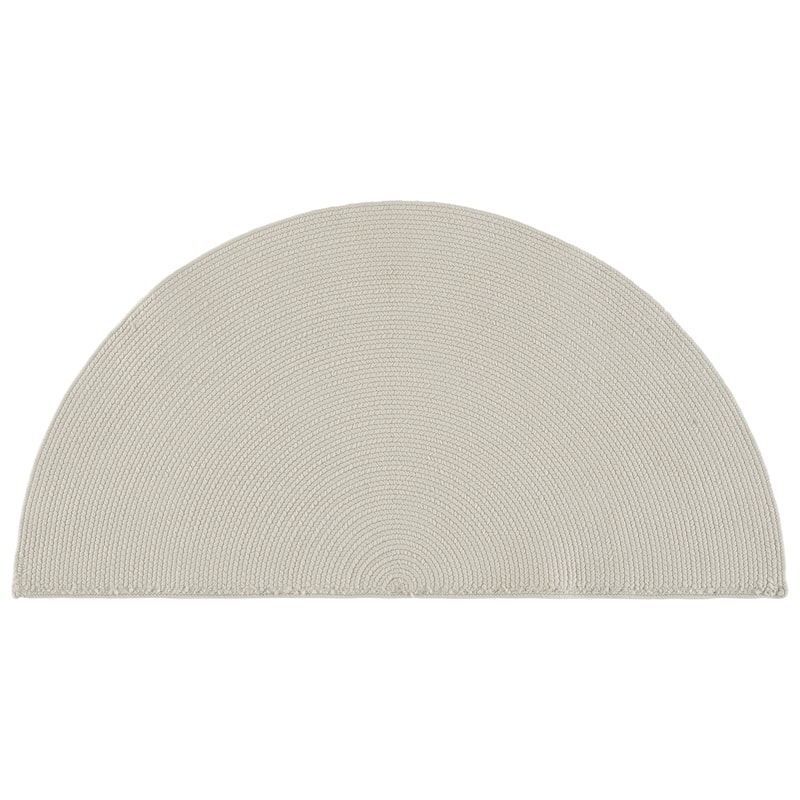 SAFAVIEH Handmade Braided Shabana Casual Lavada Rug - 2' x 4' Half-Moon - Cream