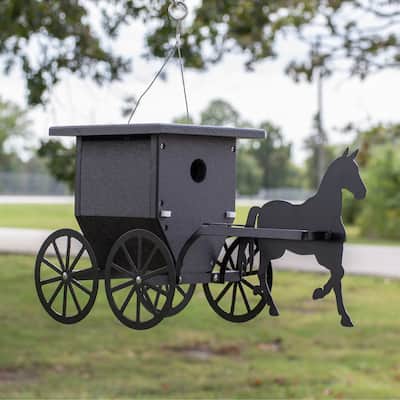 OUTDOOR LEISURE PRODUCTS Buggy Wren Bird House Model GM36BK Made of High Density Poly Resin