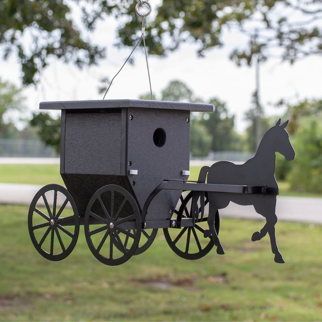 OUTDOOR LEISURE PRODUCTS Buggy Wren Bird House Model GM36BK Made of High Density Poly Resin