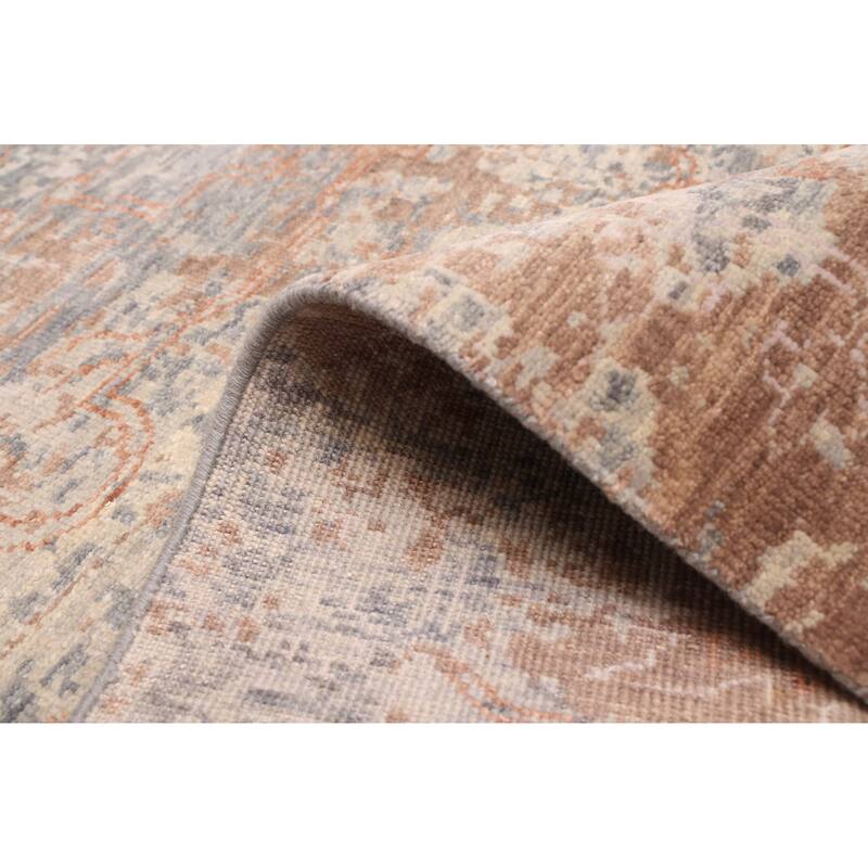 ECARPETGALLERY Hand-knotted Heritage Light Grey Wool Rug - 8'0 x 9'10