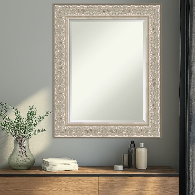 Luxe Beveled Framed Wall Mirror