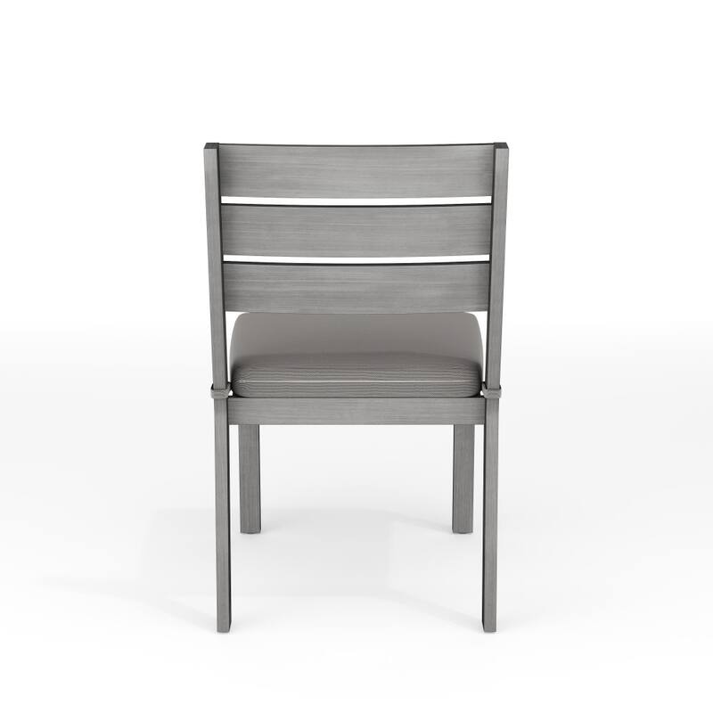 Martha Stewart All-Weather Patio Set with 36" Round Trestle Base Table and 4 Stack Chairs - 18"W x 23"D x 34"H