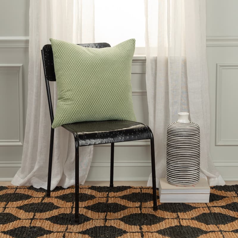 Rizzy Home Transitional Pillow Cover - 20" x 20"
