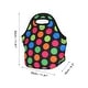Insulated Lunch Bag, Neoprene Lunch Tote Bag, Large Multicolor Circle ...