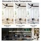 preview thumbnail 14 of 157, YUHAO SylvanAir Modern 52 in. Flush Mount Outdoor/Indoor Ceiling Fan with 3 Solid Wood Blades and DC Reversible Motor