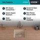 preview thumbnail 36 of 47, 16" x 18" Quartz Single Bowl Sink Drop-In/Undermount Granite Composite - 16"x18"