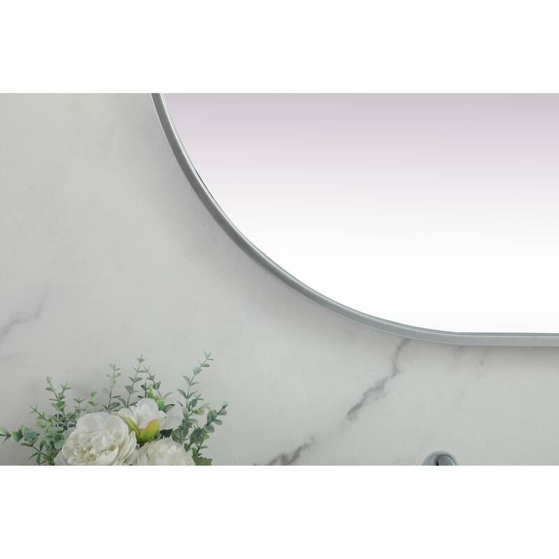Elegant Lighting MR2A2460 Asha 24" W x 60" H Oval Framed Bathroom