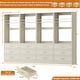 preview thumbnail 25 of 76, Kyrvo Freestanding Closet System with 3 Wooden Drawers ＆ Hanging Rod ＆ Storage Shelf, Modular Walk-in Closet Organizer Wardrobe