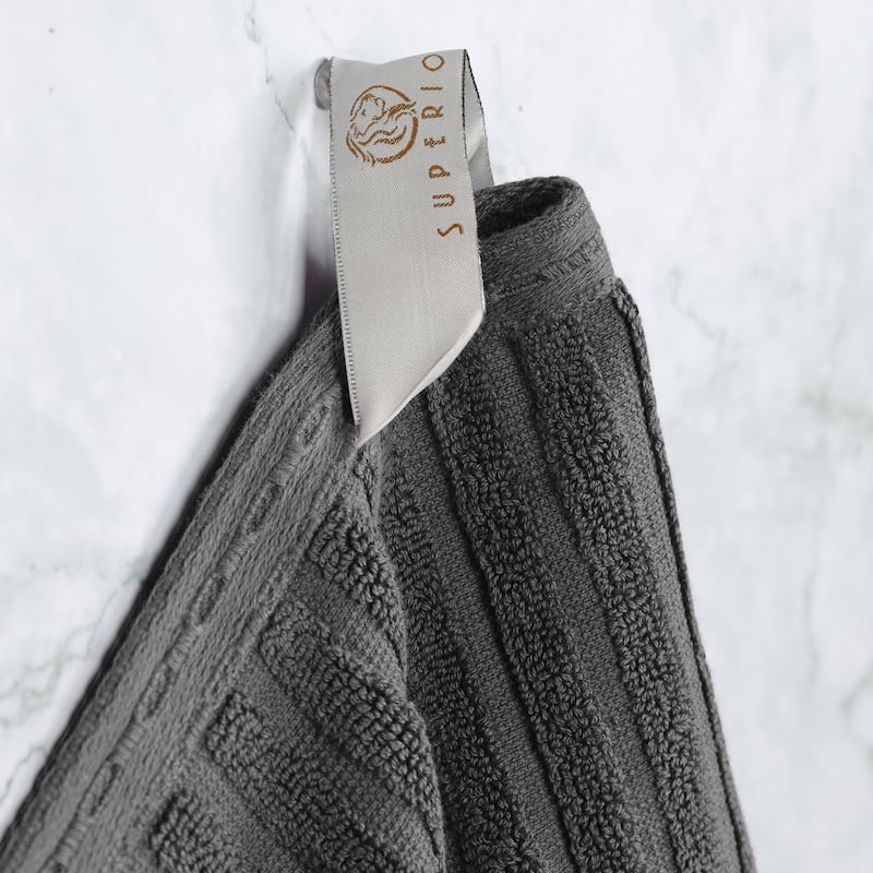 Superior Soho Ribbed Cotton 6-Piece Assorted Towel Set