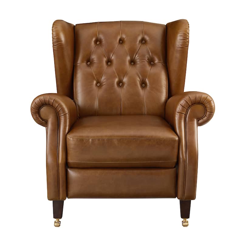 Art Leon Genuine Leather Recliner Lounge Chair