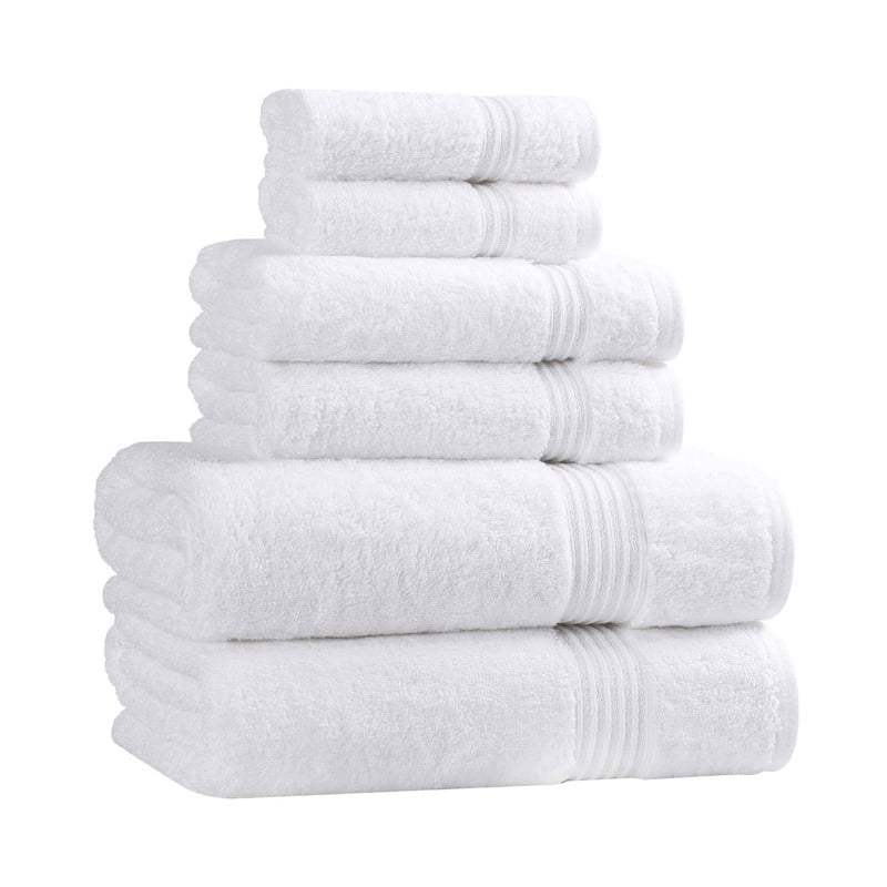 Superior Heritage Egyptian Cotton Absorbent 6-Piece Towel Set