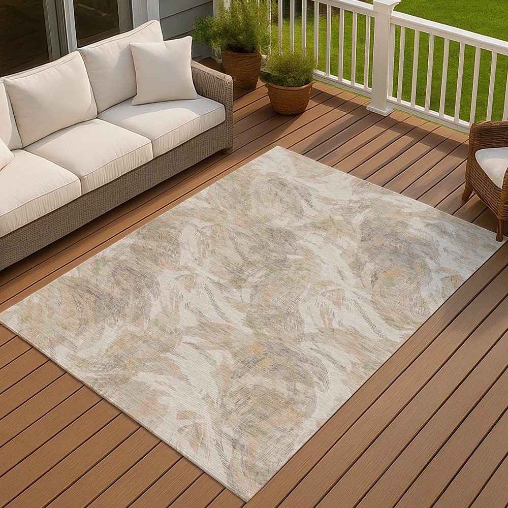 Machine Washable Indoor/ Outdoor Casual Amy Chantille Rug