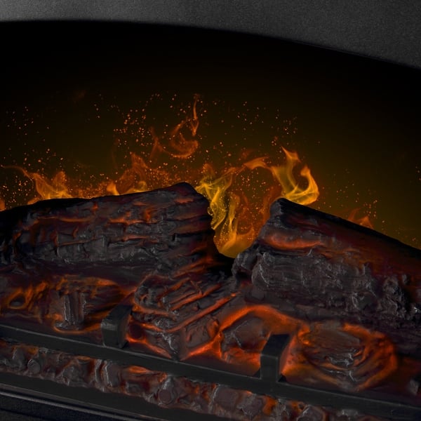 Shop Della 17 Freestanding Electric Fireplace 1400w Infrared W