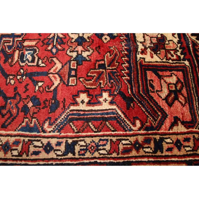 ECARPETGALLERY Hand-knotted Sarabi Red Wool Rug - 7'1 x 9'1