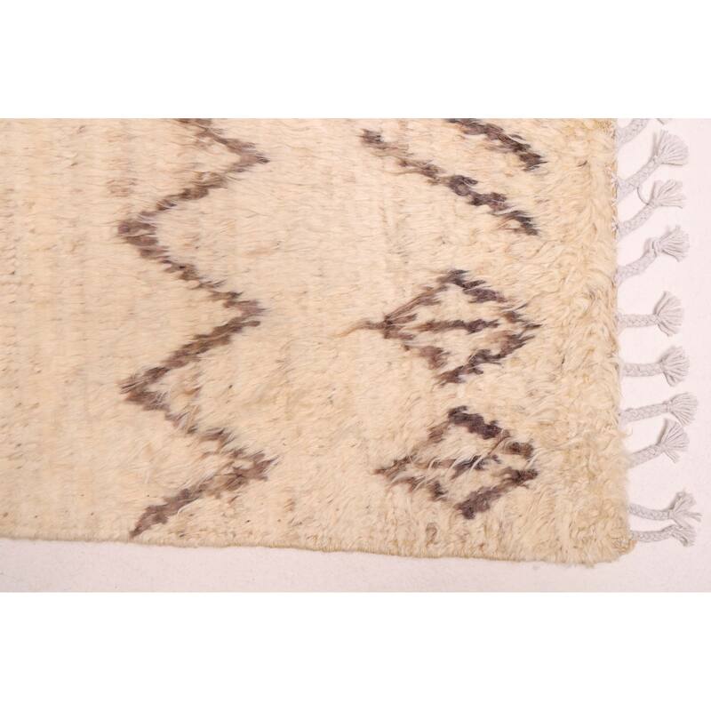 ECARPETGALLERY Hand-knotted Pak Finest Marrakesh Beige Wool Rug - 5'11 x 7'9