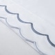 preview thumbnail 3 of 4, Luxury Long Staple Cotton Sateen 400 Thread Count Embroidered Standard Pillowcases, Set of 2