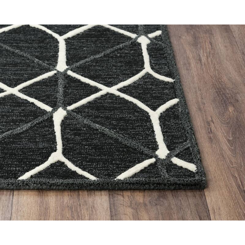 Alora Decor Ava Geometric Hand-tufted Wool Rug