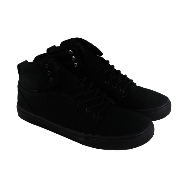 mens black canvas vans