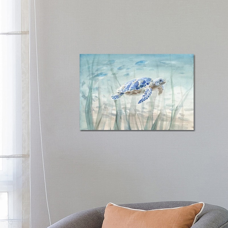 iCanvas "Undersea Turtle" by Danhui Nai Canvas Print - 18x26x1.5