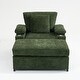 preview thumbnail 8 of 9, Modern Oversized Chair with Ottoman,Chenille Fabric Sofa Bed,Accent Chair Comfy Sofa with Cupholders and USB Charging Ports