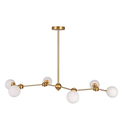 Sputnik Opal Glass Chandelier