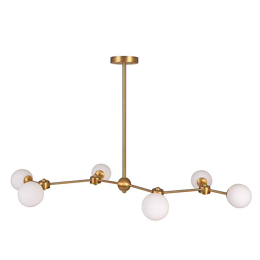 Sputnik Opal Glass Chandelier