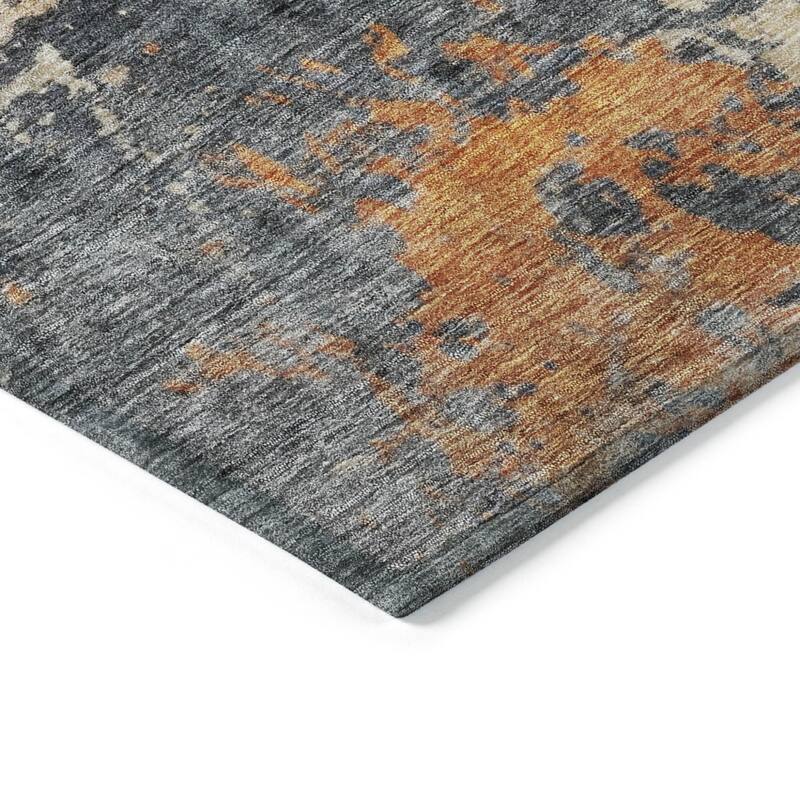 HomeRoots Abstract Transitional Rectangle Outdoor Rug