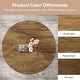 preview thumbnail 20 of 53, 31.7" Round Coffee Table, Rustic 2-Tier Center Table with Storage Open Shelves